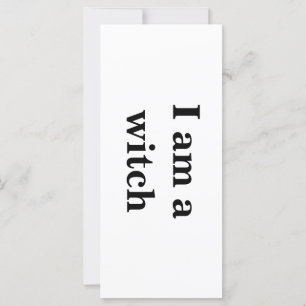 "I am a witch" Intention Card