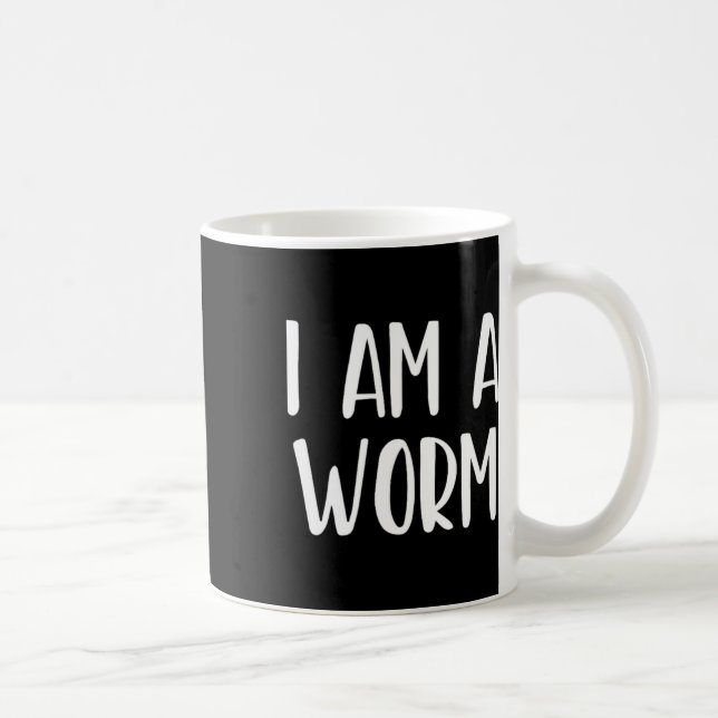 I Am A Worm Halloween I'm Simple Costume Easy Funn Coffee Mug (Right)