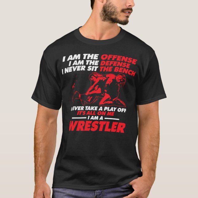 I Am A Wrestler Wrestling Cute Shirt (Front)