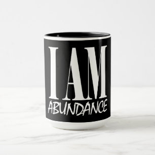I AM Abundance Spiritual Manifestation Affirmation Mug