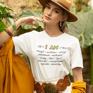 I Am Affirmations Inspirational Tee