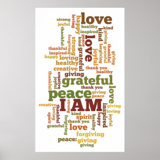 I AM Affirmations Poster