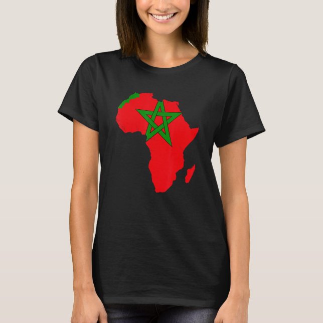 I Am African And Proud Of Morocco T-Shirt (Front)