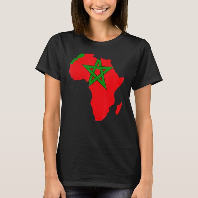 I Am African And Proud Of Morocco T-Shirt (Front)