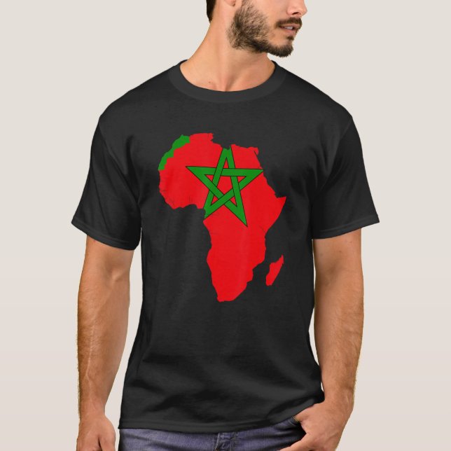I Am African And Proud Of Morocco T-Shirt (Front)