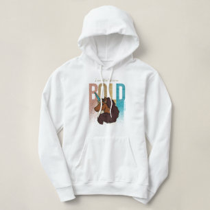 I am Afro Unicorn   Bold Glitter Design Hoodie