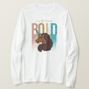 I am Afro Unicorn Bold Glitter Design T-Shirt