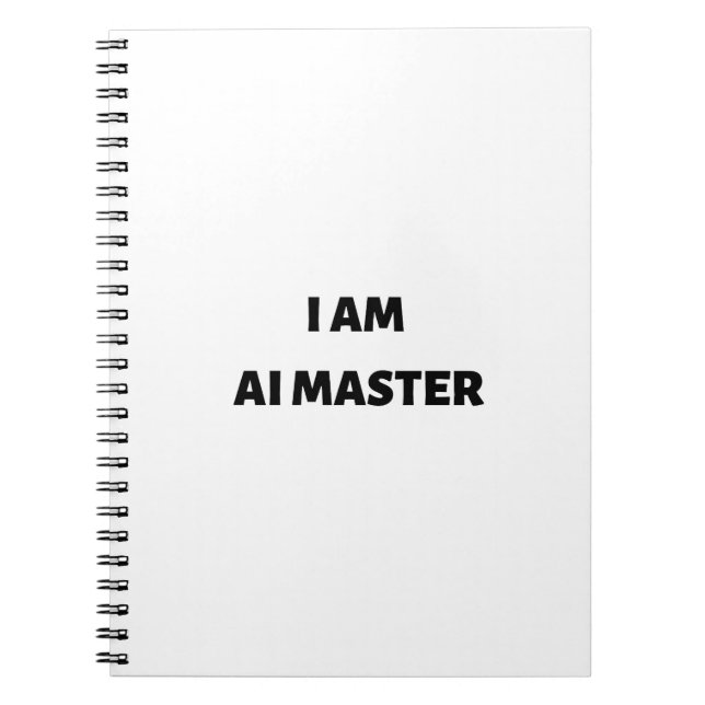 I am AI master Notebook (Front)