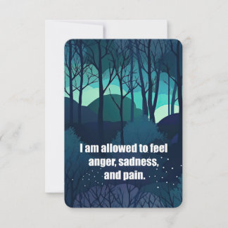 I Am Allowed to Feel Thank You Card