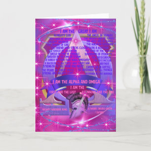 I AM Alpha And Omega Greeting Card