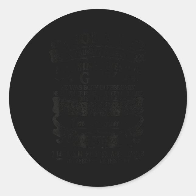 I Am Already Taken By Freaking Awesome Guy Born In Classic Round Sticker (Front)