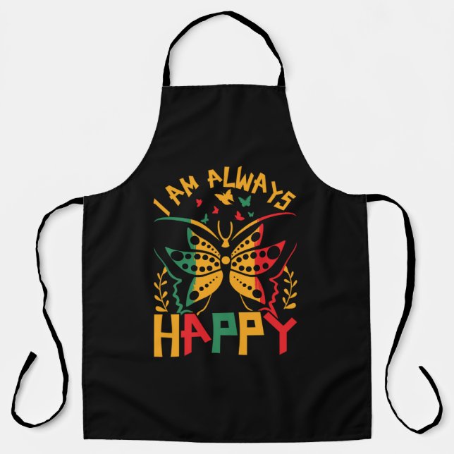 i_am_always_happy_02 apron (Front)