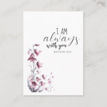 I am always with you Funeral Prayer Card