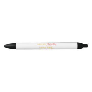 I am Amazing Funny Motivational Quote Black Ink Pen