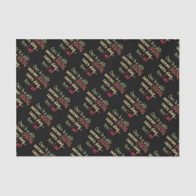 I am Amazing Funny Motivational Quote Tissue Paper (Front)