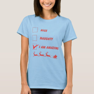 I am Amazing Womens Basic T-Shirt in Blue