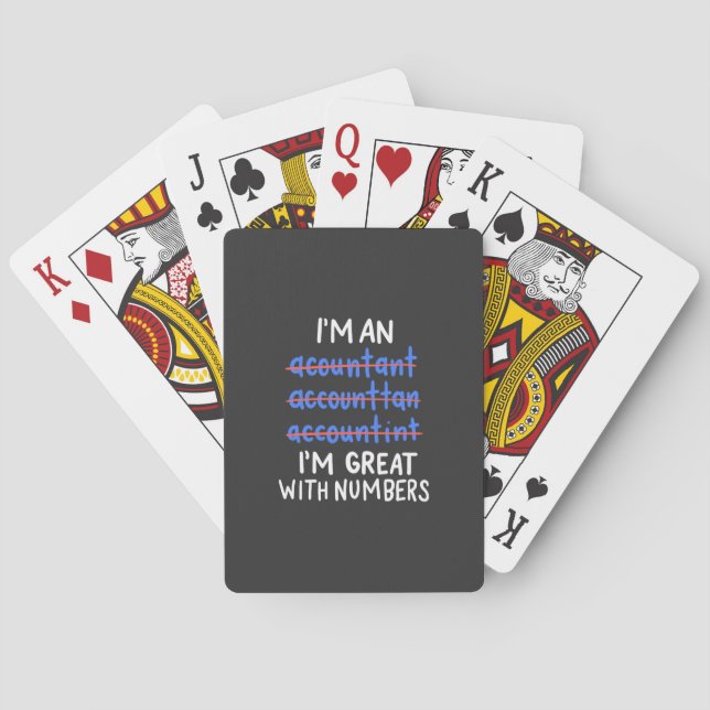 I Am An Accountant Playing Cards (Back)