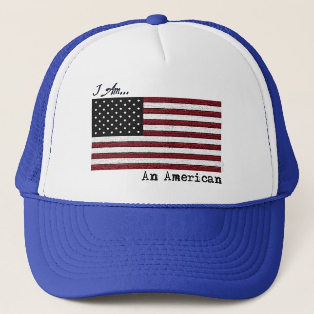 I AM An American Trucker Hat (Front)