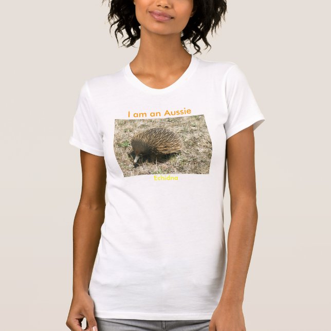 I am an Aussie, Echidna T-Shirt (Front)