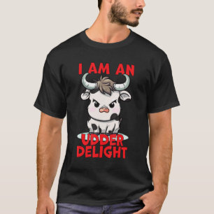 I Am An Udder Delight Cow Pun T-Shirt