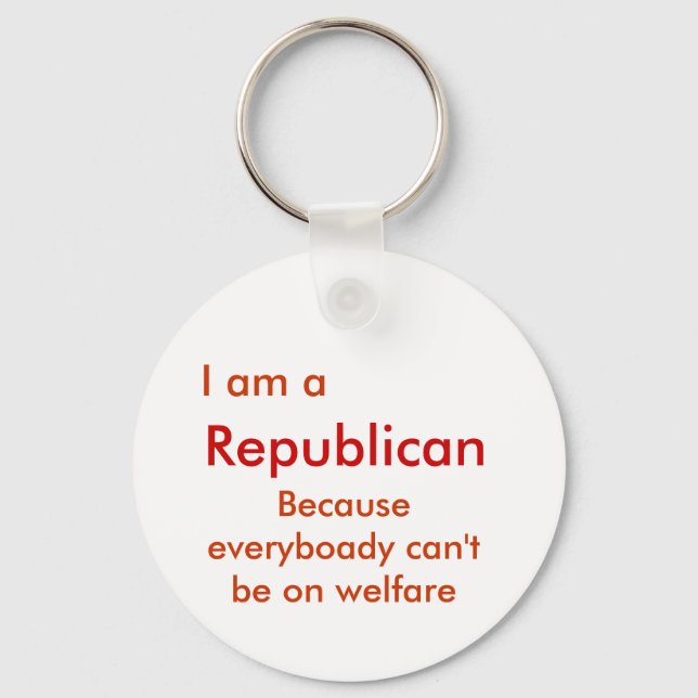 I am aRepublican Key Ring (Front)