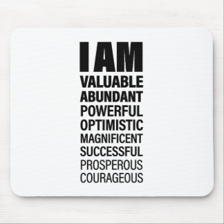 I am Art Cool Text Graphic Opportunity Quote Art Mouse Mat