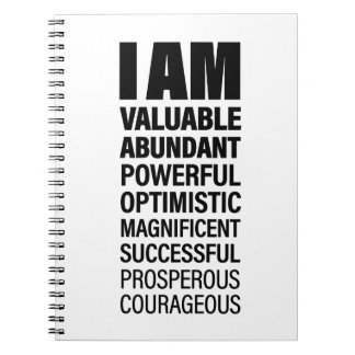 I am Art Cool Text Graphic Opportunity Quote Art Notebook