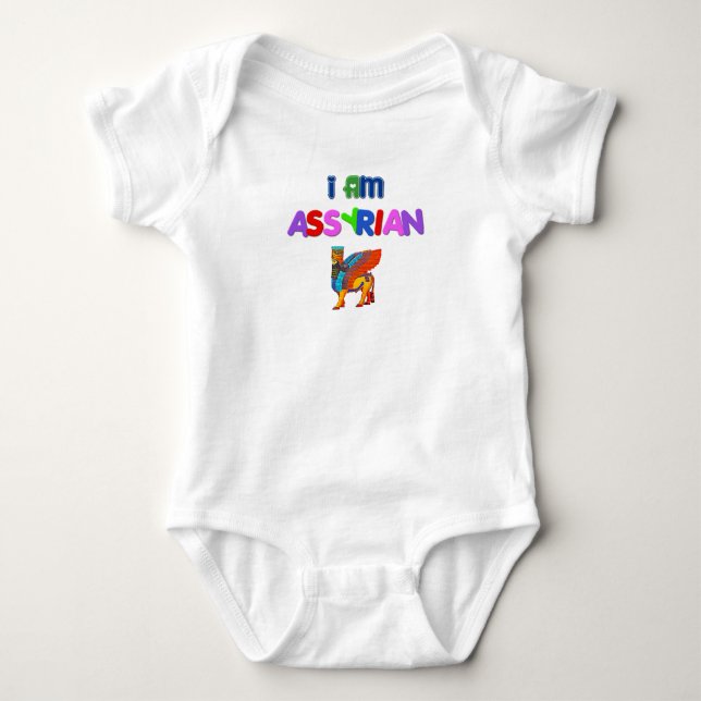 I am Assyrian Baby Bodysuit (Front)
