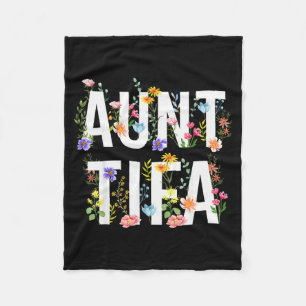I Am Aunt Tifa Shirt Aunt Tifa Funny Aunt Tifa Fleece Blanket
