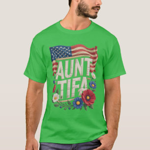 I Am Auntifa print girl T-Shirt