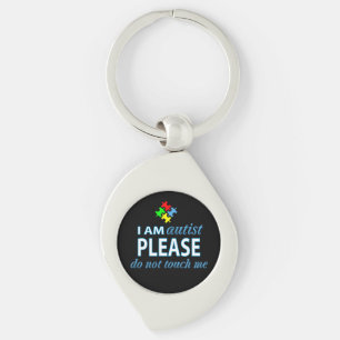 I am autist key ring