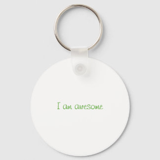 I am awesome key ring
