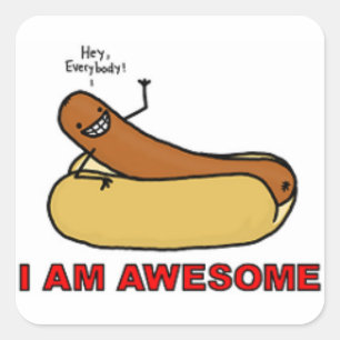 I am awesome stickers