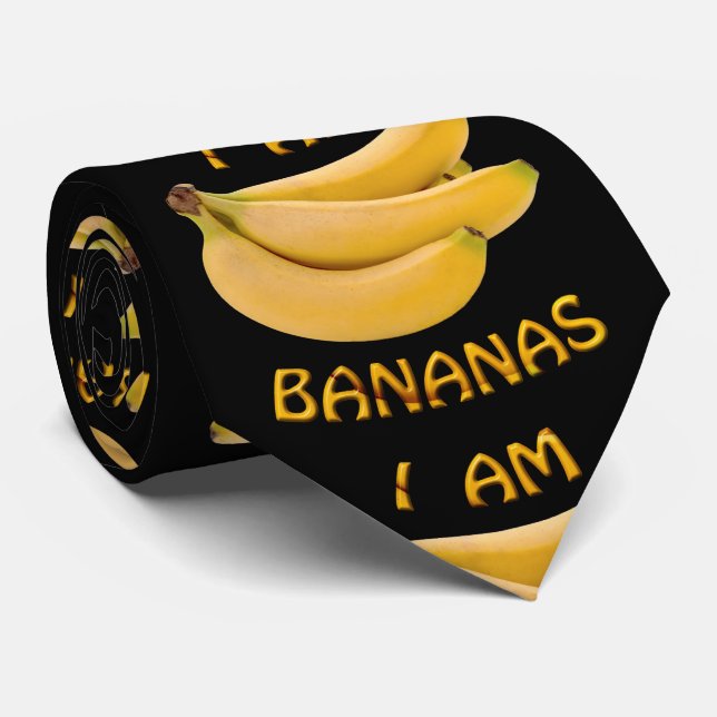 I Am Bananas Neck Tie (Rolled)