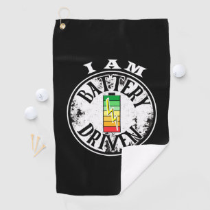 I am battery driven  golf towel