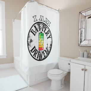 I am battery driven  shower curtain