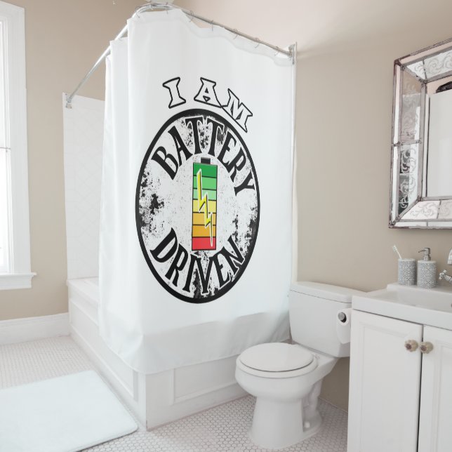 I am battery driven  shower curtain (In Situ)