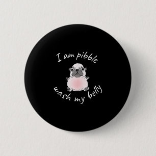 I Am Bble Wash My Belly Bble Meme Funny Dog Brainr 6 Cm Round Badge
