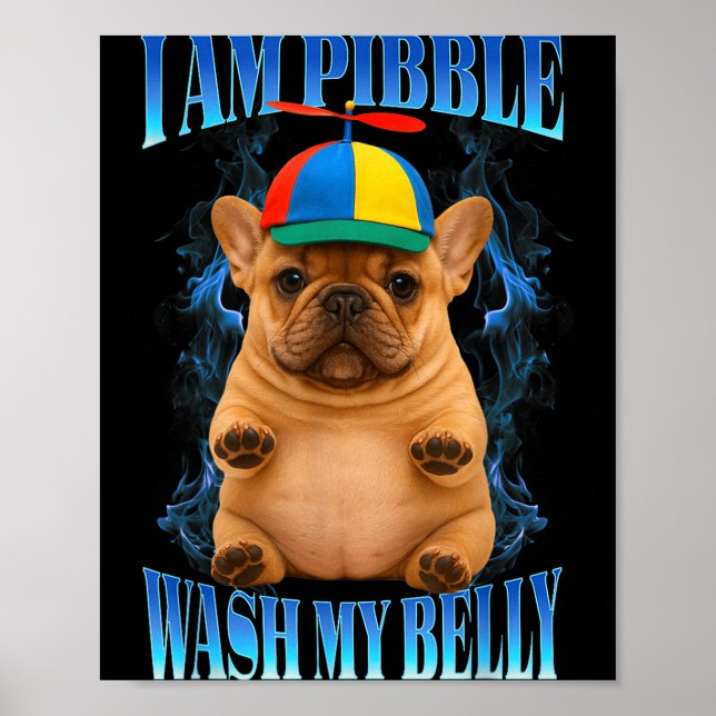 I Am Bble Wash My Belly Funny Bble Kids Youth Mom  Poster (Front)