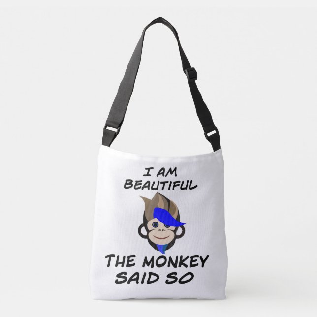 I am beautiful monkey Tote (Front)