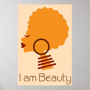 I am Beauty Natural Hair Poster