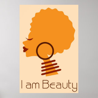 I am Beauty Natural Hair Poster