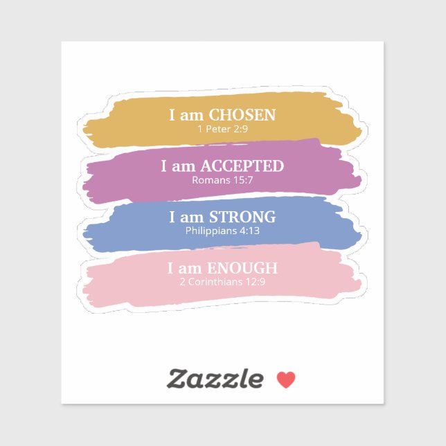 I am Bible Verses Personalised (Sheet)