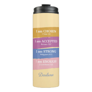 I am Bible Verses Personalized Thermal Tumbler