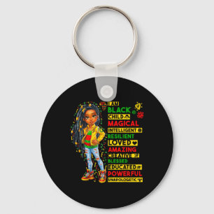 I Am Black Child History Month African American Ki Key Ring