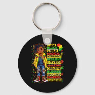 I Am Black Child History Month African American Ki Key Ring