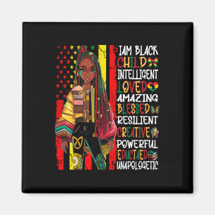 I Am Black Child History Month African American Ki Magnet