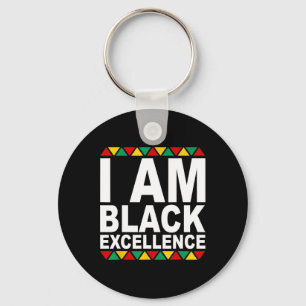 I Am Black Excellence Black History Month Melanin Key Ring