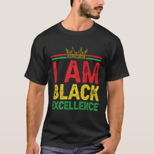 I Am Black Excellence History Month Confidence Kin T-Shirt