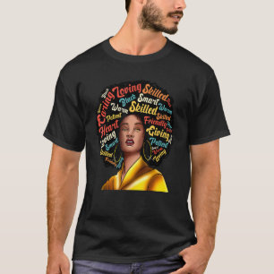 I Am Black Excellence Strong Woman Black History M T-Shirt